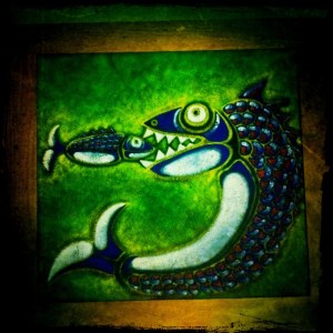 Pintura de Aurelio Díaz Trillo que tengo en el salón de casa